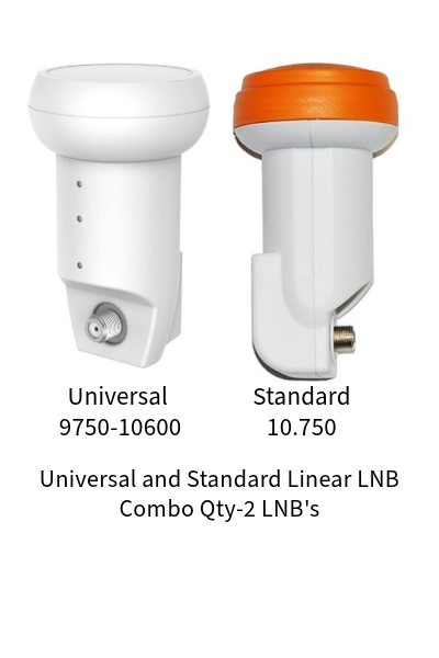 LNB Universal and Standard Combo Set  2- LNB's